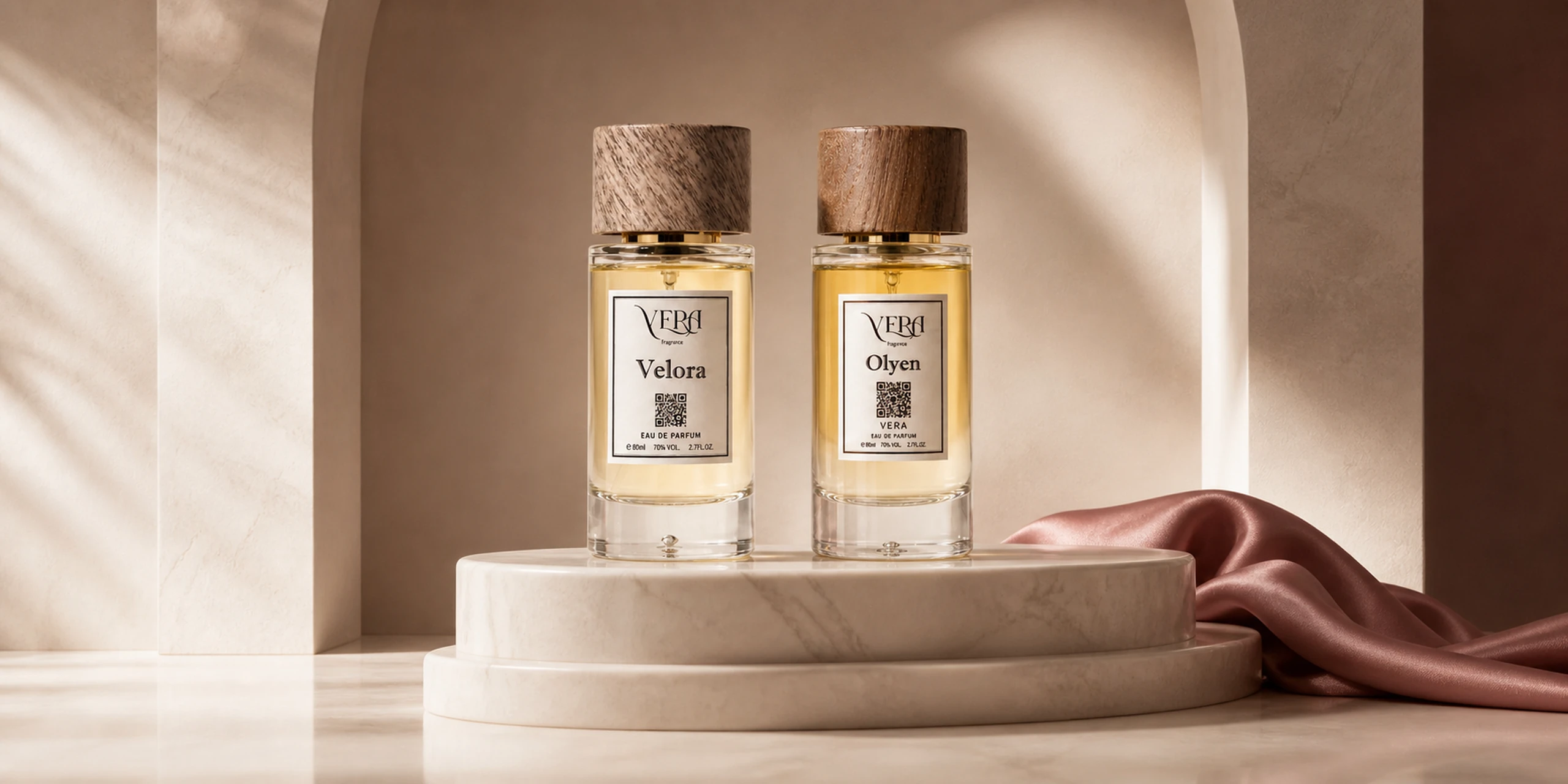 VERA Velora and Olyen fragrances